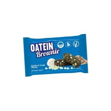 Baton Proteinowy Oatein Brownie - box 15 x 60g - Cookies & Cream ( Set 10 + 1 free ) - 2