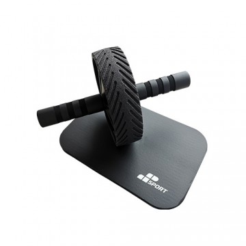 AB Wheel - Black - Abdominal muscle training wheel + Knee mat free - 2