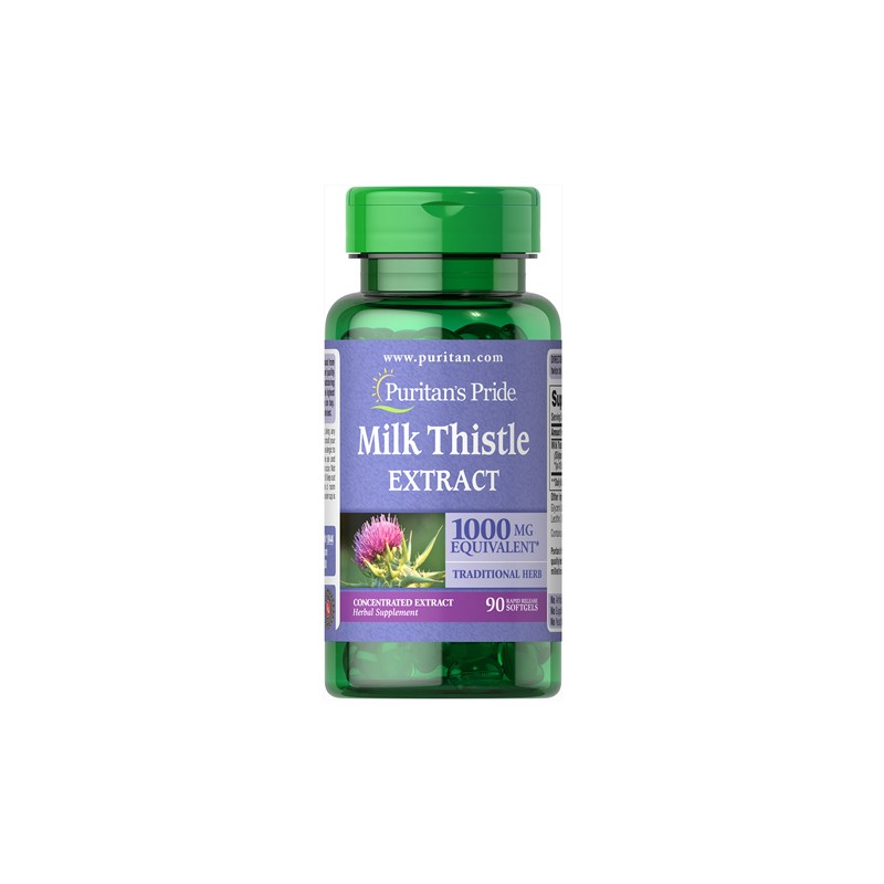Milk Thistle 4:1 Extract 1000mg - 90softgels.