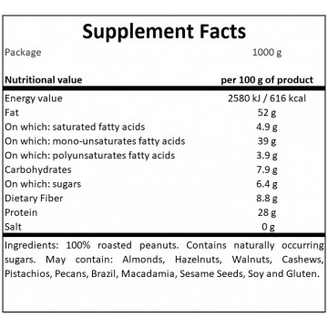 Peanut Butter 100% - 1000g - Smooth x 1 pcs ( Peanut butter ) - 2