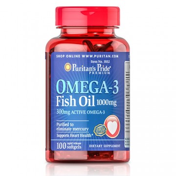 Omega-3 Fish Oil 1000mg -...