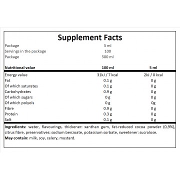 Syrup 0% - 500ml - Chocolate Nut - 2