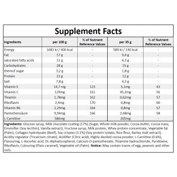 Power Protein Bar - 35g - Carmel-Toff x24 - 2