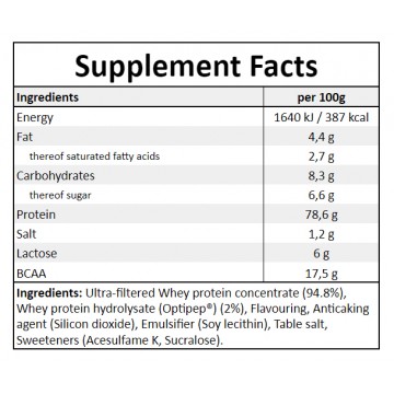 100% Whey Protein - 2300g - Vanilia - 2