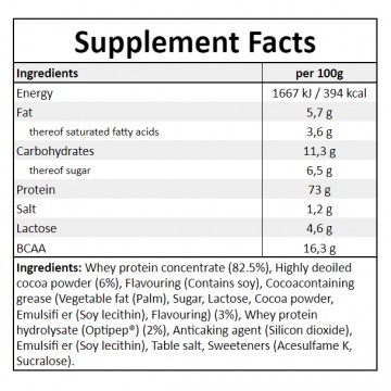 100% Whey Protein - 2300g - Chocolate - 2