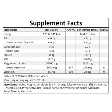 Magnesium Liquid - 500ml - Orange - 2