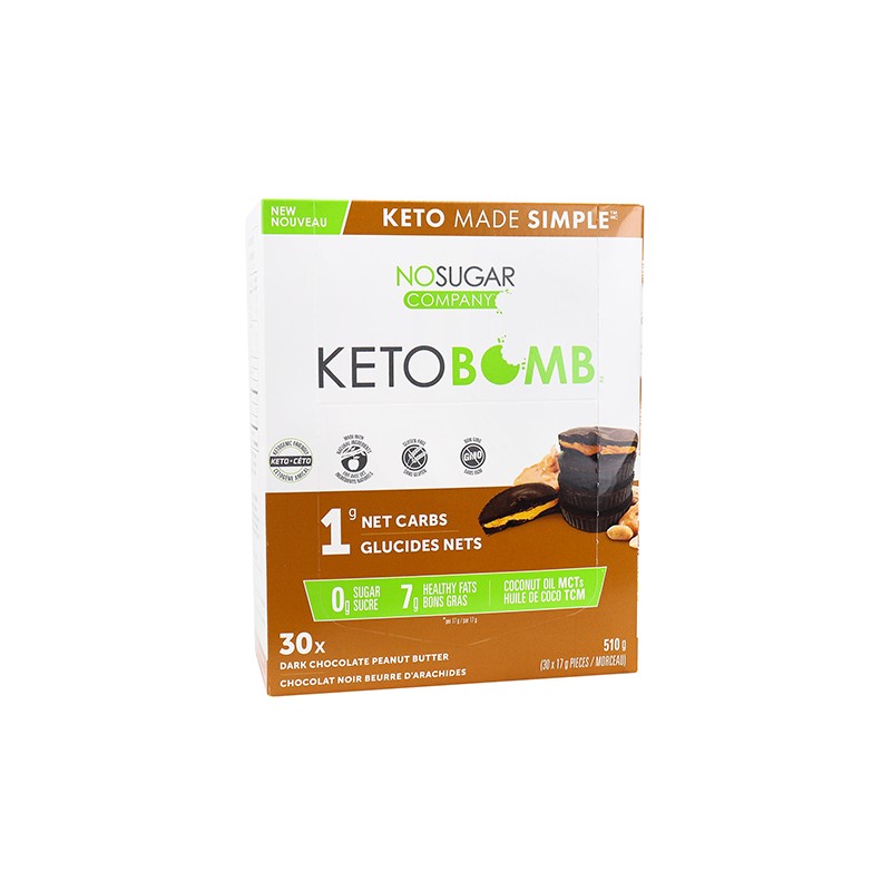Keto Bomb - 17g - Dark Chocolate Peanut Butter x30