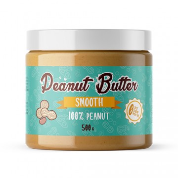 Peanut Butter 100% Peanut - 500g - Smooth ( Masło orzechowe, 12pcs per box ) - Sale - 2