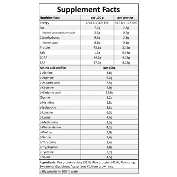 Vegan Protein - 1000g - Vanilla - 2