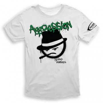 T-shirt Aggression - White - L