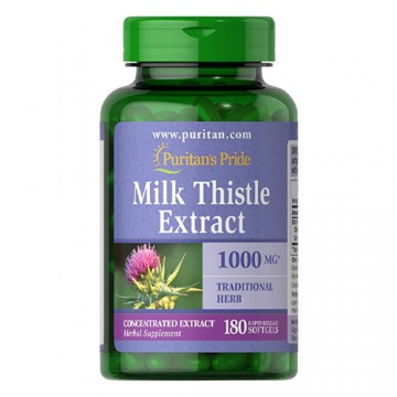 Milk Thistle 4:1 Extract 1000mg - 180softgels. - 2
