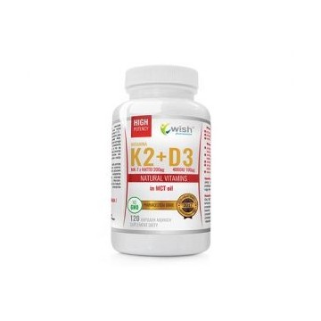 Vitamin K2 Mk-7 200mcg + D3 100mcg in MCT - 120caps - 2