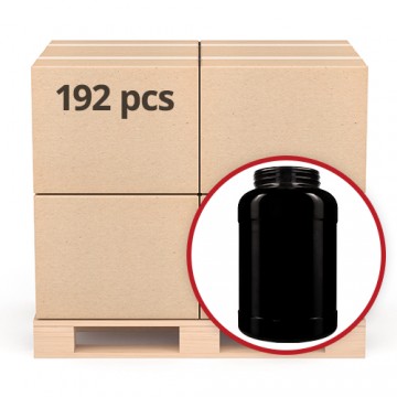 PET Canister - 6000ml - Black with 120-400 CT neck finish x192 - 2