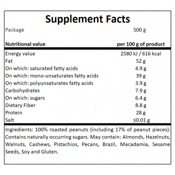 MP Peanut Butter 100% - Crunchy - 500g - 2