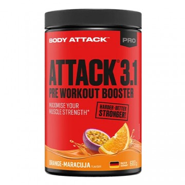 Attack 3.1 Pre Workout Booster - 600g -Orange-Maracuja - 2