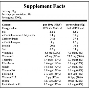 Mass Active - 2000g - Banana - 2