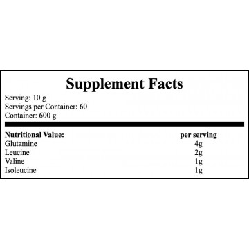 Bcaa + Glutamine - 600g - Pineapple - 2