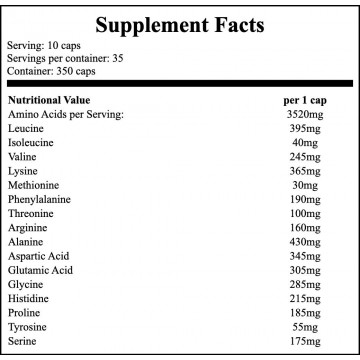 Plasmex Blood Amino - 350caps. - 2