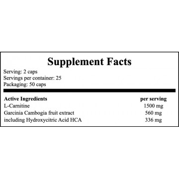 L-Carnitine HCA Plus - 50caps. - 2