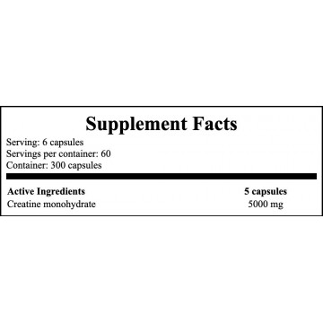 Creatine Capsules - 300caps. - 2