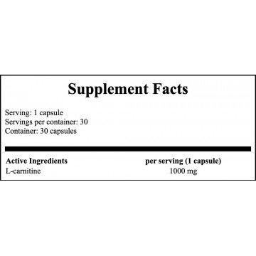 L-Carnitine 1000 - 30caps. - 2