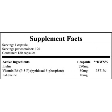 Vitamin B6 (P-5-P) 50mg + Inulina - 120caps - 2