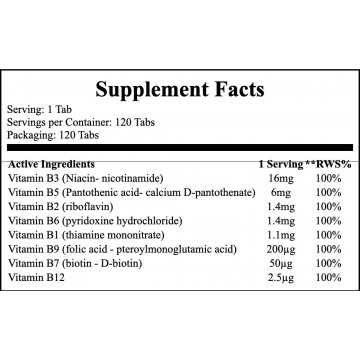 Vitamin B Complex - 120tabs - 2