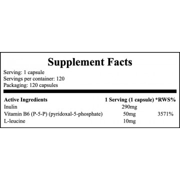 Vitamin B6 (P-5-P) 50mg + Inulin - 120caps - 2