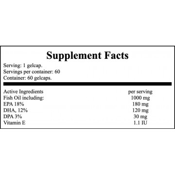 Omega 3 1000mg - 60softgels - 2