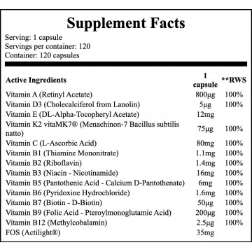 Multivitamin Complex + Prebiotyk - 120caps. - 2