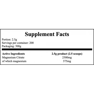 Cytrynian Magnezu - 500g - 2