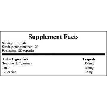 L-Tyrosine Forte 500mg - 120caps - 2