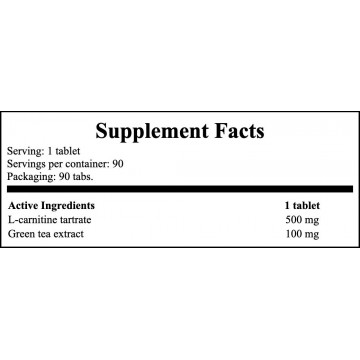 L-Carnitine Green - 90tabs. - 2