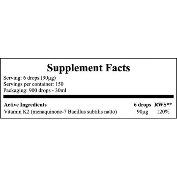 Vitamin K2 mk7 - 30ml (Witamina K2 MK-7) - 2