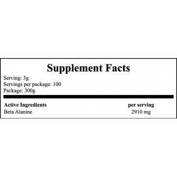 Beta Alanine - 300g - Natural - 2