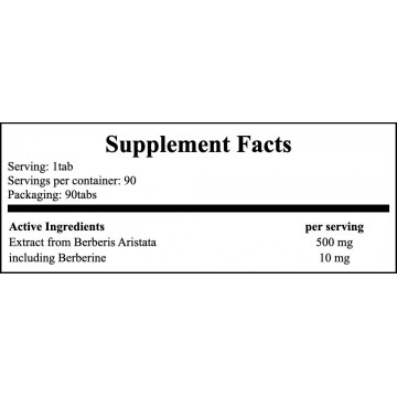 Berberine 500mg - 90tabs. - 2