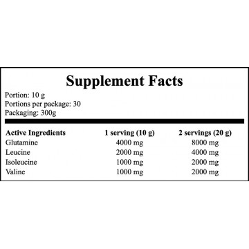 Bcaa + Glutamine - 300g - Pineapple - 2