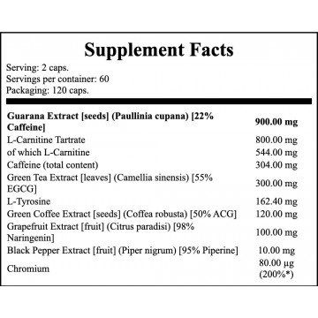 Thermo Fat Burner Max - 120caps. - 2