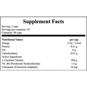 L-Carnitine Complex - 90caps. - 2