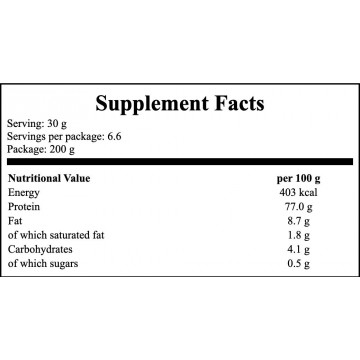 Organic Pea Protein - 200g - Białko z grochu - 2