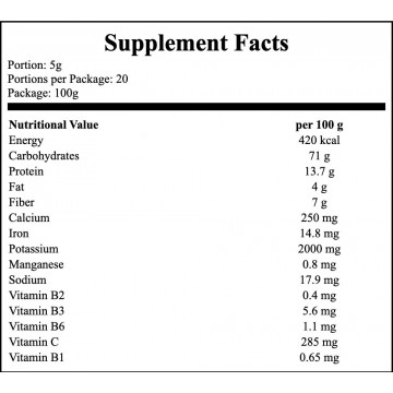 Bio - Maca - Sproszkowany Bio Korzeń Macy - 100g (Powdered Bio Maca Root) - 2