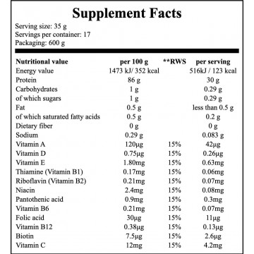 Pure Whey Isolate 95 - 600g - Vanilla - 2