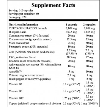 Testoxeed - 120caps. - 2