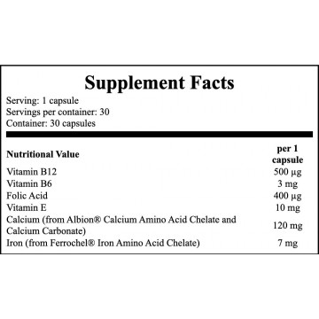 B12 Forte Bio-complex - 30caps. - 2