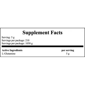 Glutamine Powder - 1050g  - 2