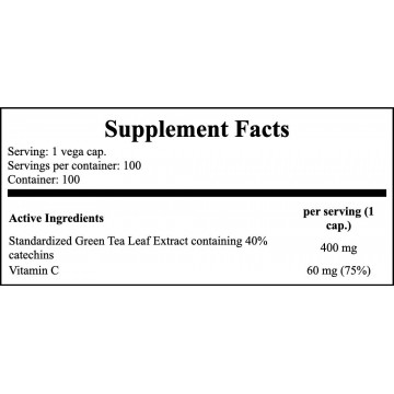 Green Tea Extract 400mg - 100veg caps. - 2