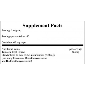 Curcumin - 60veg caps. - 2