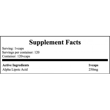 Alpha Lipoic Acid 250mg - 120vcaps - 2