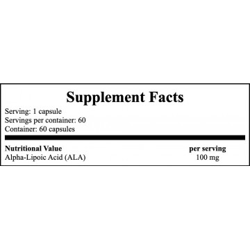 Alpha Lipoic Acid 100mg - 60vcaps PL - 2