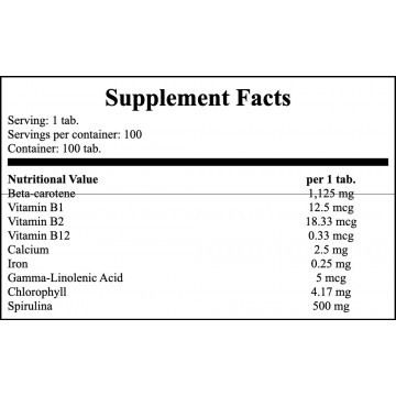 Spirulina - 200tab - 2